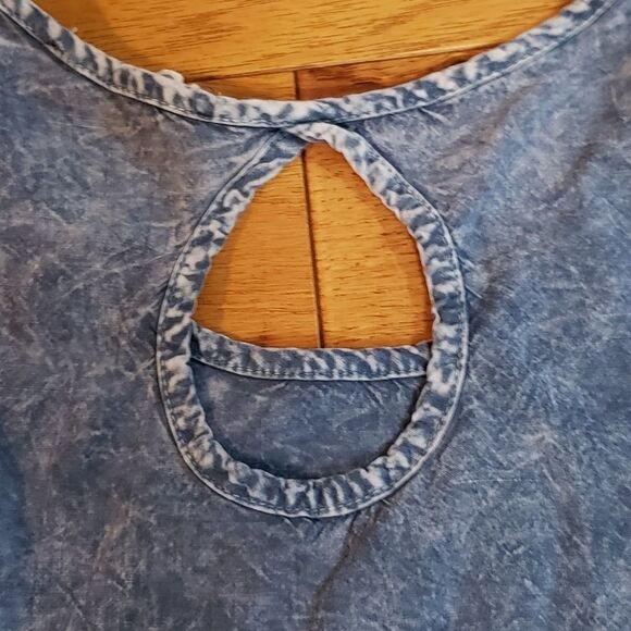 🔹️J & M Clothing Blue 3/4 Sleeve Dress Medium - Picture 6 of 7